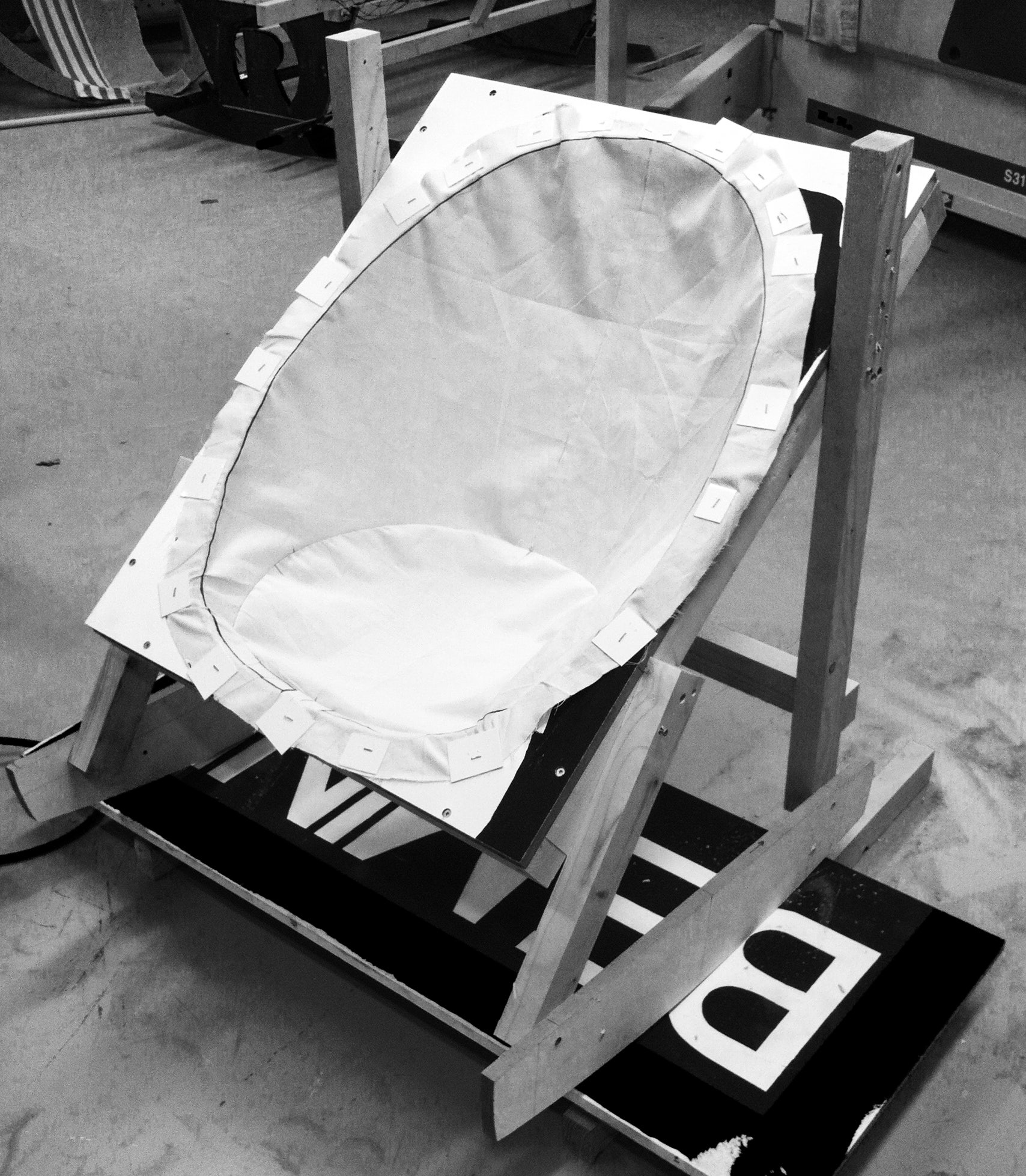 Rocking nest chair model